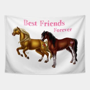 Best Friends Forever - Horses Tapestry