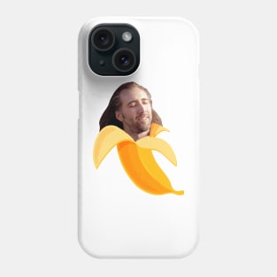 Nicolas cage in a banana Phone Case