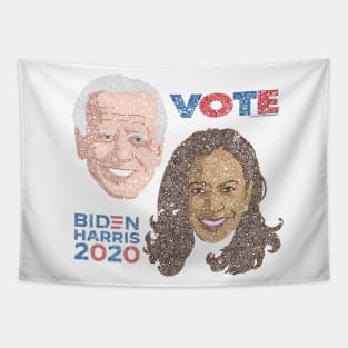 Distressed Vote For Joe Biden & Kamala Harris 2020 Circle Design Tapestry