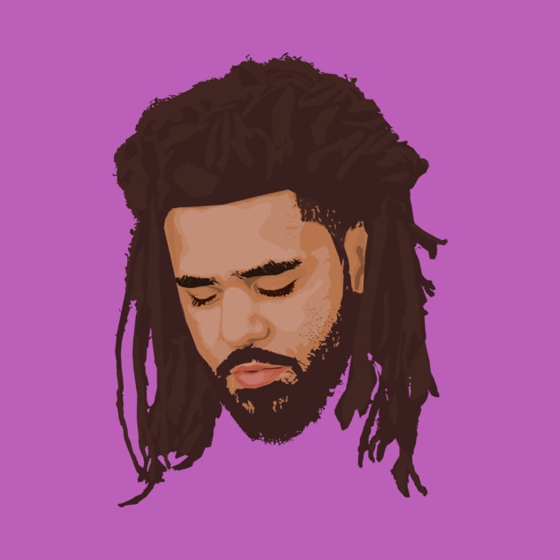 J.Cole portrait by SHACHAR