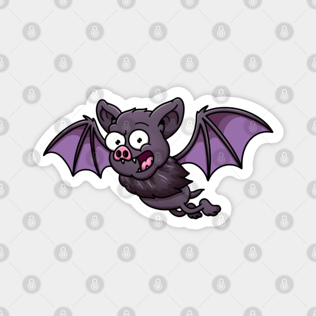 Flying Bat Magnet by TheMaskedTooner