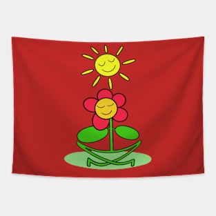 Yoga flower Tapestry