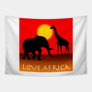 Love Africa Tapestry