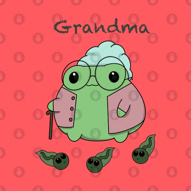 Granny Froggy with Tadpoles by PrincessFroggy Designs