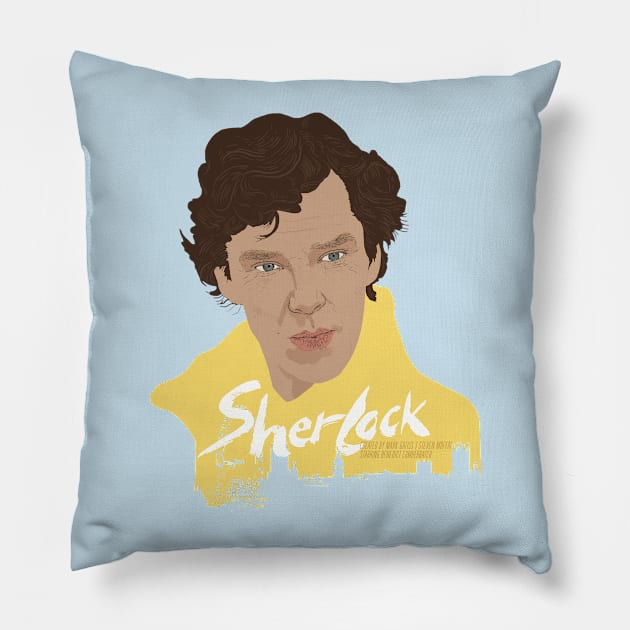 Sherlock Pillow by rjartworks
