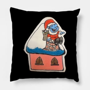 Smurfy Claus Pillow