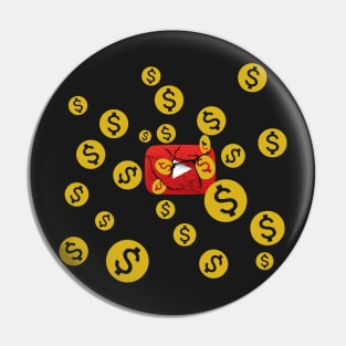 Youtube Gold Coins Pin