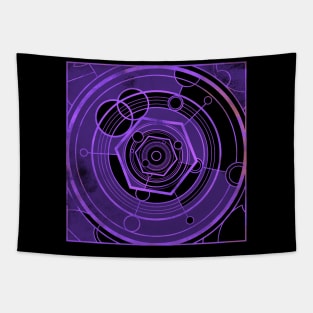 Weathered Clockwork - Purple (Gallifreyan inspired) Tapestry