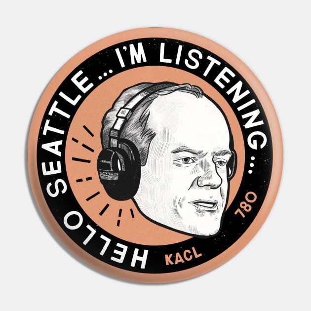 The Frasier Crane Show Pin by Jillian Kaye Art