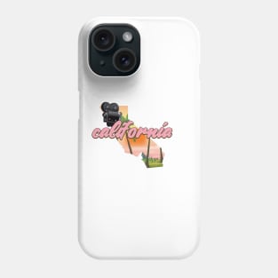 California USA map Phone Case