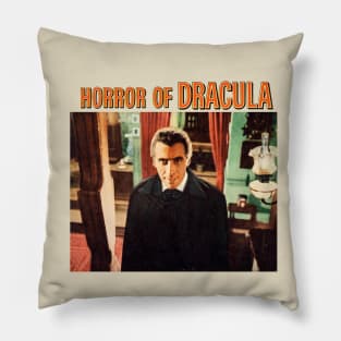 The Horror of Dracula Movie Poster Pillow