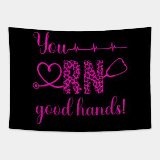 You RN Good Hands! Leopard Print Tapestry