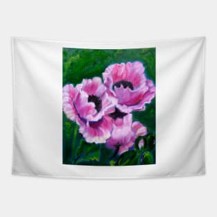 Pink Poppies Tapestry