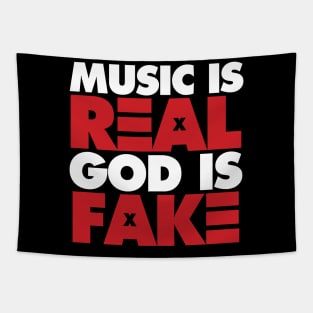 Music Is Real, God Is Fake Tapestry