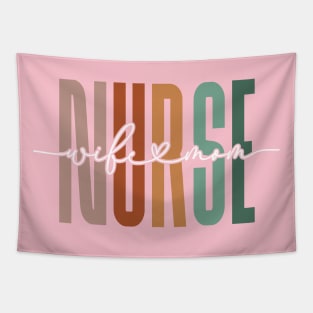 Nurse Wife and Mom Tapestry