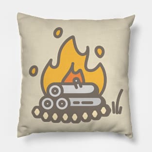 Toasty Camp Fire Pillow