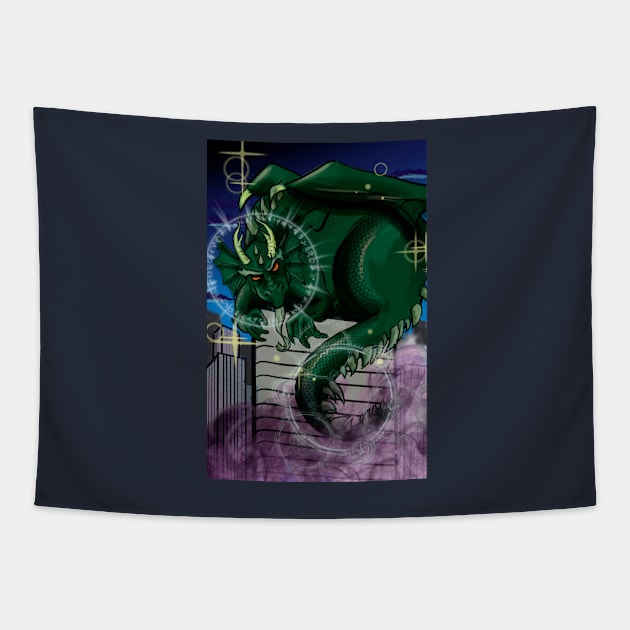 High Rise Dragon Tapestry by PatriciaLupien