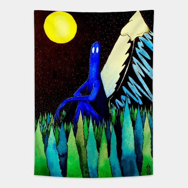 Lonely Giant Tapestry by bridgetrolljess