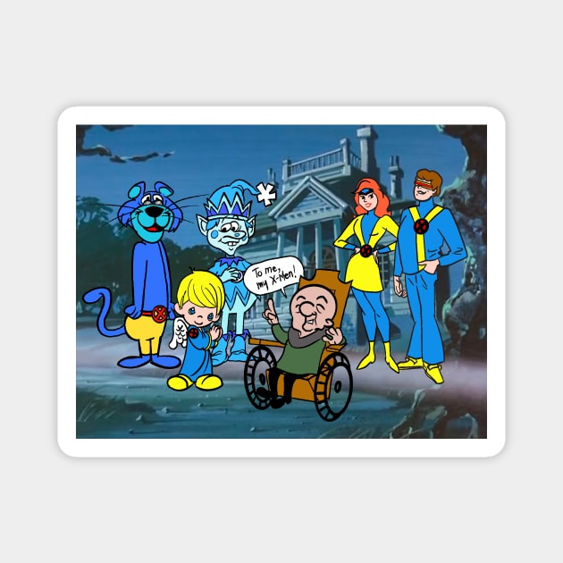 1970s Saturdays Morning Superhero Cartoon Magnet by Scum_and_Villainy