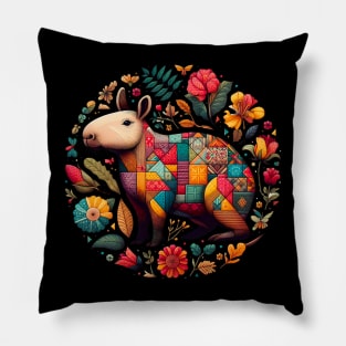 Capybara Flower Pillow