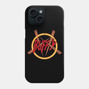 Vampire Slayer Heavy Metal Band Logo Parody Phone Case