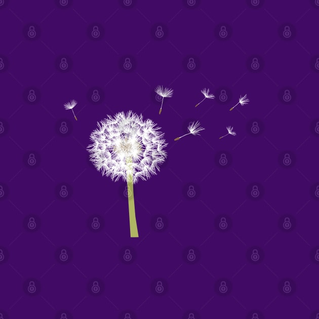 Dandelion on Purple by Kelliboo