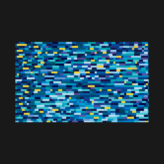 Pixelated multicolor rectangles pattern by IngaDesign