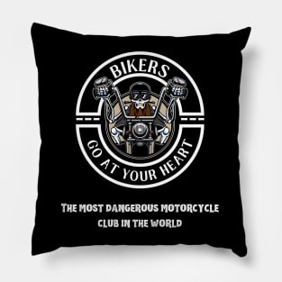 Motorcycle from hell to Angels Pillow