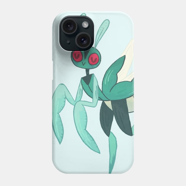 Dancing Mantis Phone Case by clairestamper