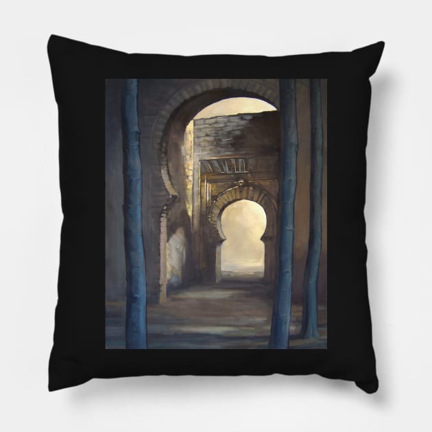 Puerta Bibrambla Pillow by Kavatar