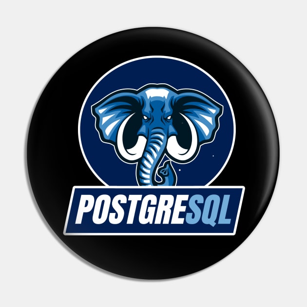 PostgreSQL Database Pin by Cyber Club Tees