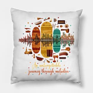 An unforgettable journey through melodies Pillow