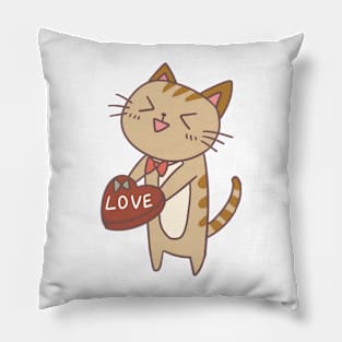 vintage-cat-love Pillow