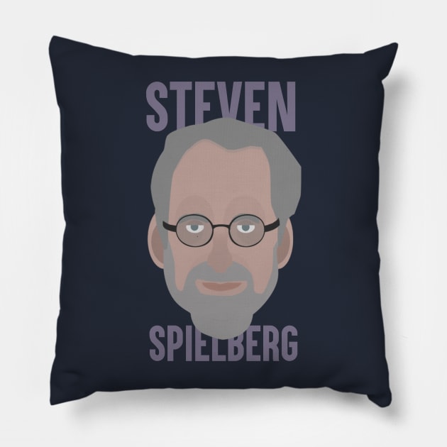 Steven Spielberg Head Pillow by JorisLAQ