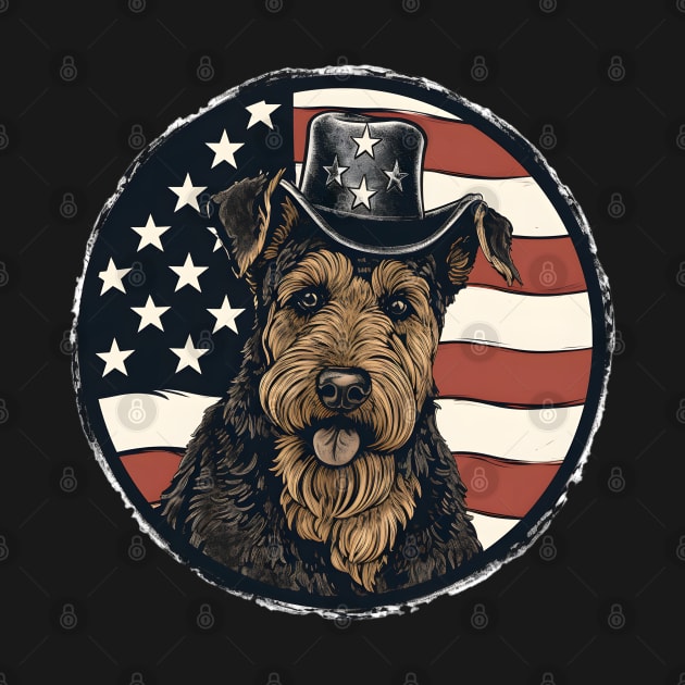 Patriotic Welsh Terrier by NatashaCuteShop