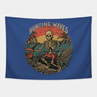 Hunting Waves Tapestry