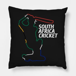 South African Cricket & Flag Pillow