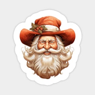 Cowboy Santa Magnet