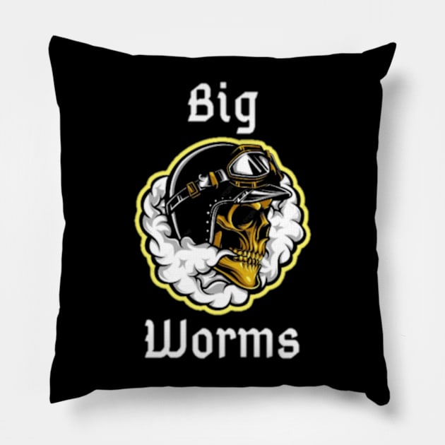 Big worm Pillow by Clewg