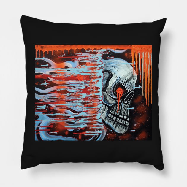 13TH Skull Pillow by barbosaart