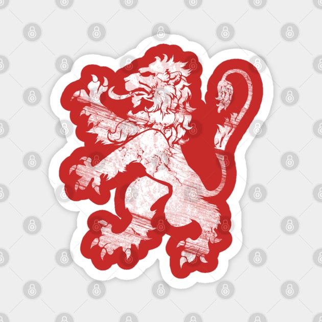 White Lion Rampant Magnet by GAz