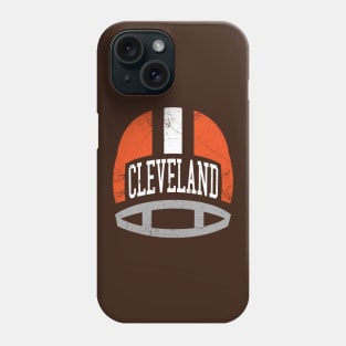 Cleveland Retro Helmet - Brown Phone Case