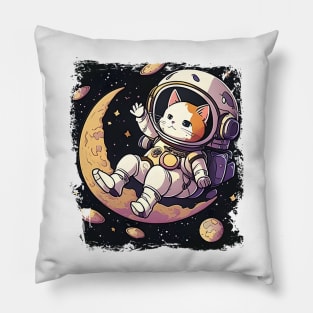 Cat Astronaut, Space Kitty, Catronaut - Funny Cats Pillow