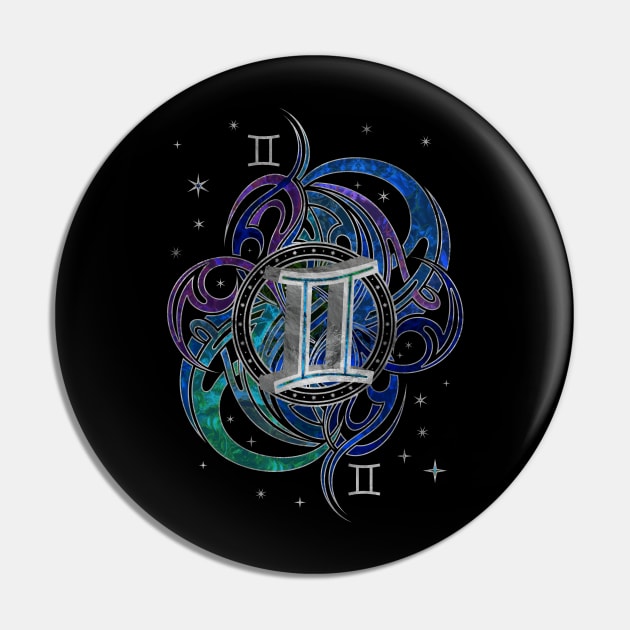 Gemini Zodiac Sign Air Element Pin by Nartissima