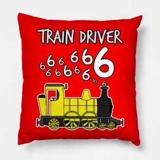 Train Driver 6 Year Old Kids Steam Engine Pillow
