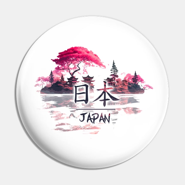 Japan Pin by Meca-artwork