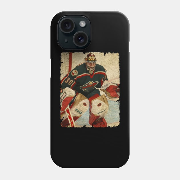 Dwayne Roloson, 2002 in Minnesota Wild (167 GP) Phone Case by Momogi Project