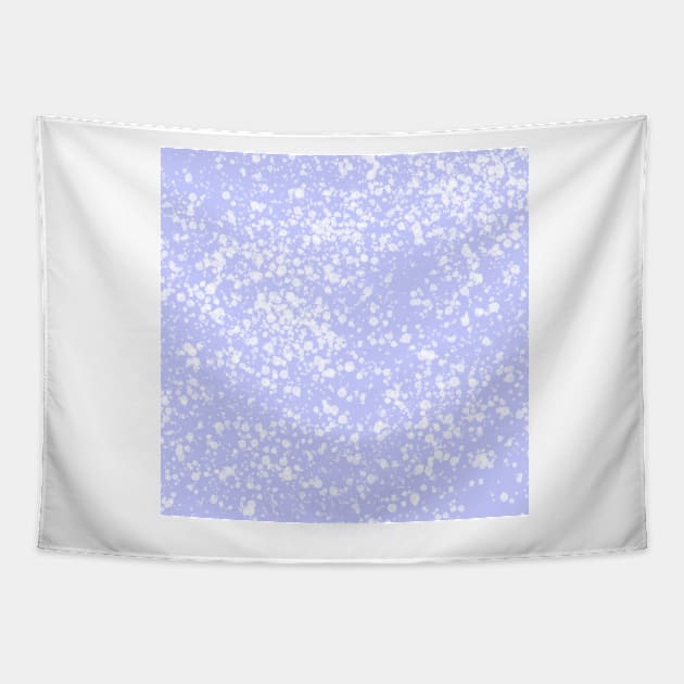 Purple White Paint Splatter Tapestry by AlishaMSchil