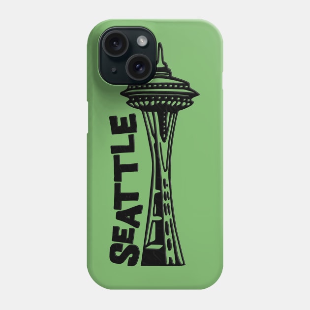 Seattle, Washington's Space Needle Phone Case by gorff