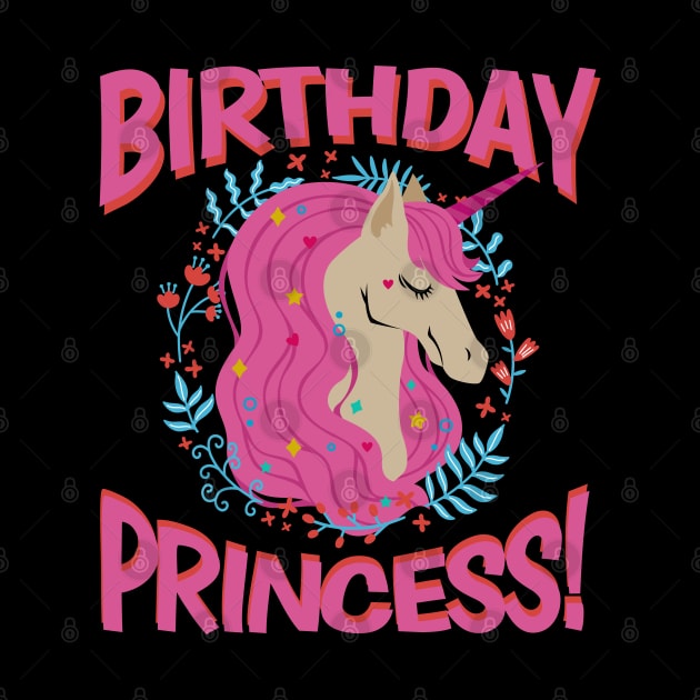 Unicorn Birthday Princess Magical Gift by aneisha